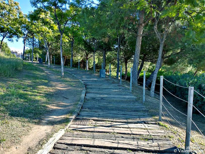 Subida al mirador del Parque de Cabecera de Valencia 