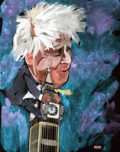 Boris Johnson caricature