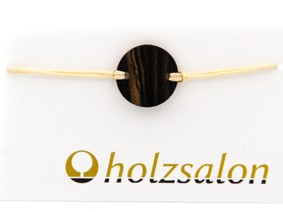 Armband Armbändchen Ebenholz weiß Leni