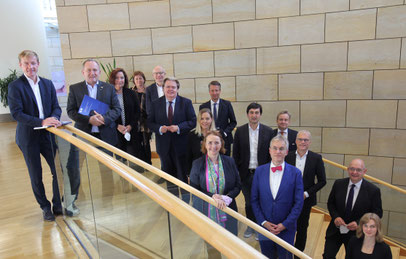Gruppenfoto der Parlamentariergruppe NRW-USA