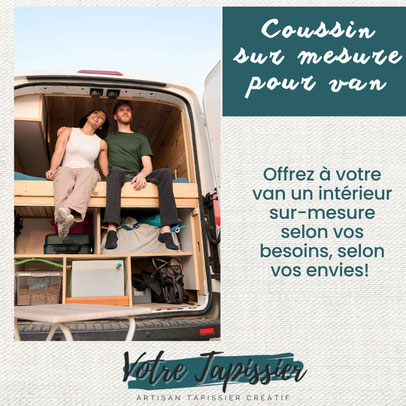 coussin sur mesure van amenagé lyon