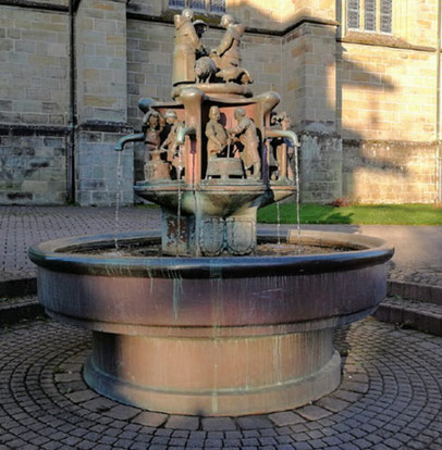Der Bürgerbrunnen in Warstein