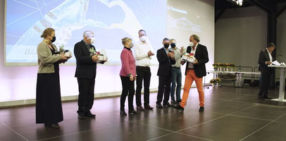 v.l.n.r. Tina Martin, Rainer Gynther, Johanna Ahlmann, Florian Kaschner, Jürgen Hein, Lars Grote, Christoph Vilanek