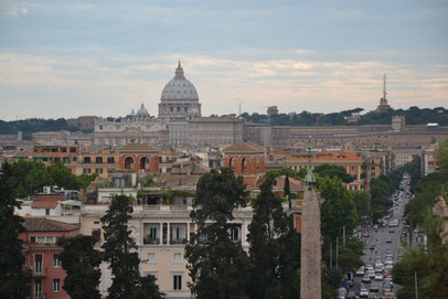 Veduta dalla terrazza del Pincio