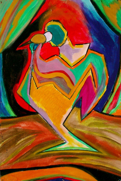 NEW PIECE OF ART "THE SINGER", 1996 by MARCO MADRIDO