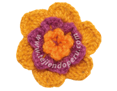 Cómo tejer una flor ondulada a crochet