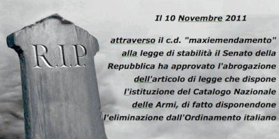 Catalogo Nazionale Armi