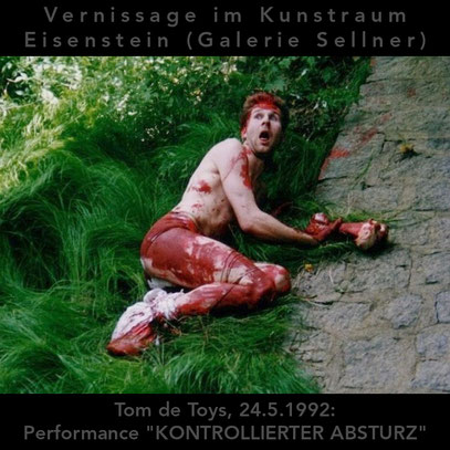 Performance "KONTROLLIERTER ABSTURZ" (c) De Toys, 24.5.1992