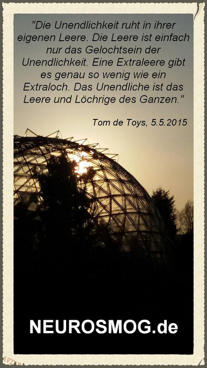 LICHTKUPPEL (c) De Toys, 15.4.2015 @ Botanischer Garten, Düsseldorf