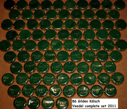 86 Veedel complete Gilden Kölsch beer set 2011.