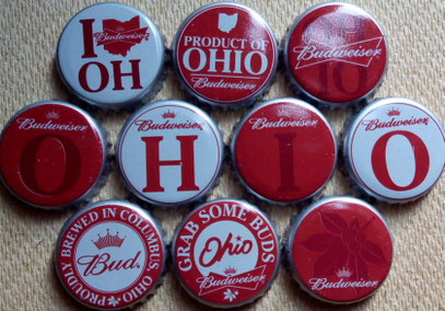 10 Budweiser Ohio set, USA 2013.