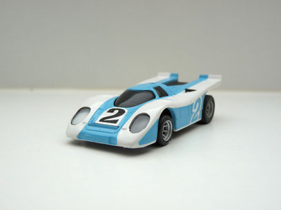 Faller AMS AURORA AFX Porsche 917 weiß/hellblau # 2