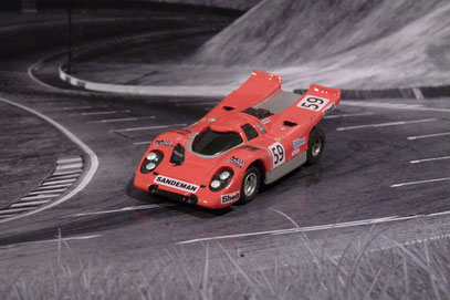 Faller AMS AURORA AFX Porsche 917k Team Sandeman #59