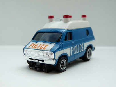 Faller AMS AURORA AFX Dodge Van Police blau / weiß