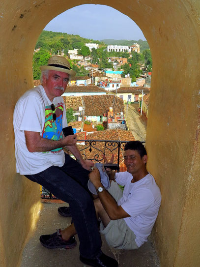 Convento de San Francisco de Asís, Glockenturm, Bernd und Silvio