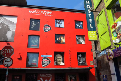 Wall of Fame, Hommage an irische Musiker