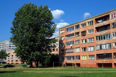 Sozialistischer Wohnungsbau in Narva aus der sowjetischen Zeit