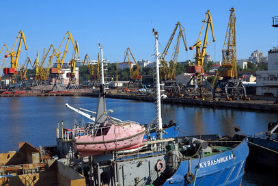 Hafengelände von Odessa, Blick nach Süden