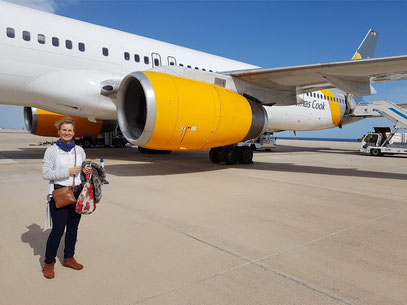 Ankunft auf dem Flughafen von Fuerteventura