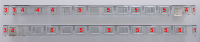 Numero della cornice da utilizzare nel finestrino indicato