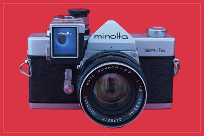 MINOLTA SR-1s hier mit Objektiv 1:1,8 55mm und SR-Meter V