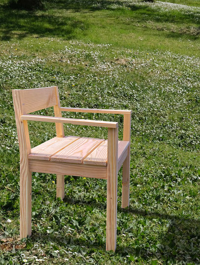 fauteuil  bois jardin