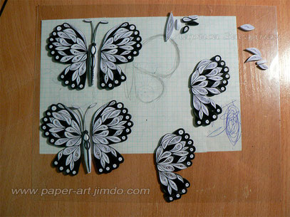 бабочка, квиллинг, мастер класс, бабочка из бумаги