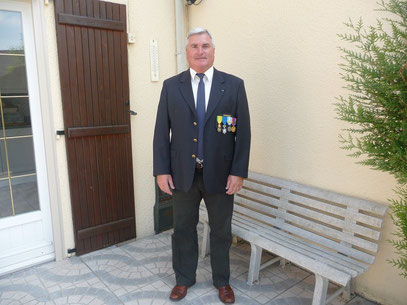 Le Président et Secrétaire de la 492° Section : Mr MERELLE, Guy -Vice-Président de l'Union Départementale des Médaillés Militaires de l'Aisne
