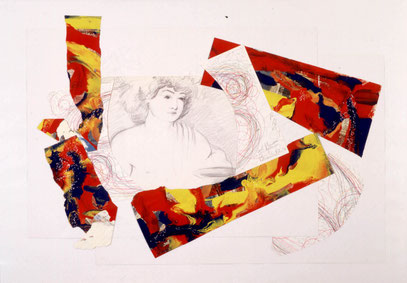 BACCHUS IN NEW YORK, collage, 1988