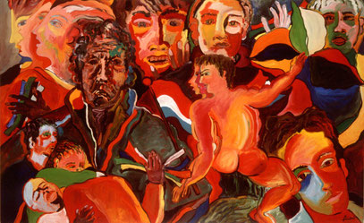 LES NOCES DE CADMOS, huile sur toile, 160 x 120 cm, 1999