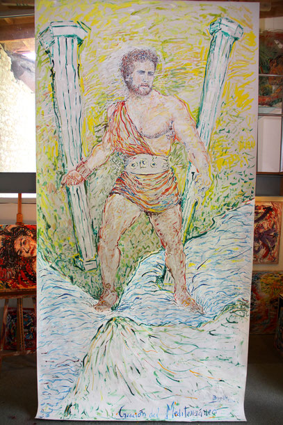2012 - CREACION DEL MEDITERRANEO, 4.20 m x 2.10 m, 2012