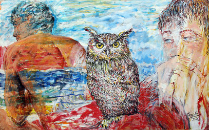 SAGESSE, acrylique sur toile, 160 x 100 cm, 2026