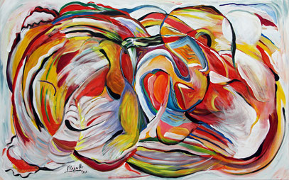 RHAPSODIE, acrylique sur toile, 116 x 73 cm, 2021