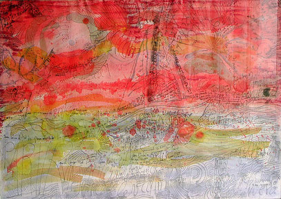 TO FREEK, encre et crayon sur papier, 100 x 70 cm, 1992