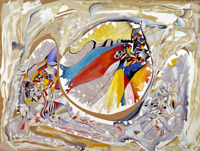 COMEDIA DE ENSUEÑO, huile sur toile, 100 x 700 cm, 1988