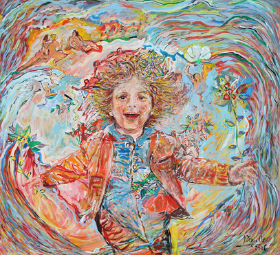 ET IL DANSE, acrylique sur toile, 120 x 110 cm, 2026