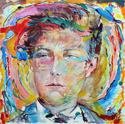 ARTHUR RIMBAUD, acrylique sur toile, 80 x 80 cm, 2026