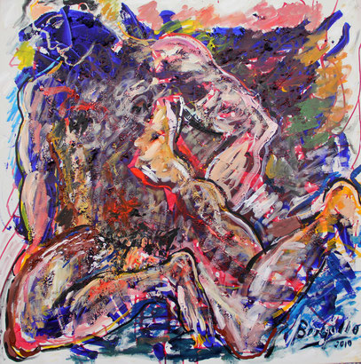 HERCULE, acrylique sur toile, 100 x 100 cm, 2010