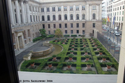 Blick aus dem Fenster des Bundesratspräsidenten