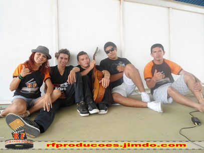 JEO FÊNIX ( R F Produções), NUNO, PYTTER, ELI MOURA E RENATO FARIAS ( R F Produções).