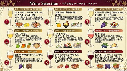 ワインリスト　koyoiワイン会