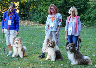 Foto: Michaela Hilburger. Zwei Jungs sind da und sitzen links und rechts neben der Mama Candy: Rossini-Sully und Ramazotti-Oskar von Werths Echte