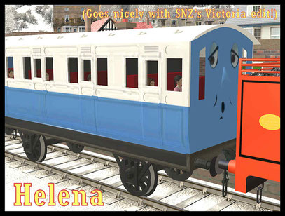 A reskinned model to resemble the character Helena from the Railway Series. It goes nicely with SNZ's Victoria edit!