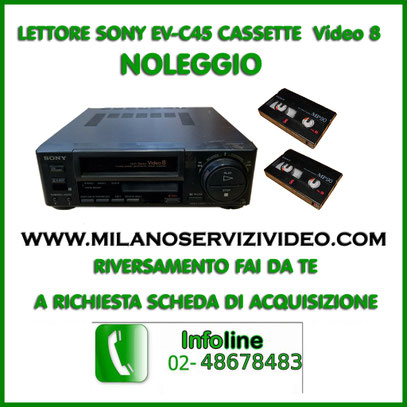 lettore video 8  funzionante sony ev-c45 stereo