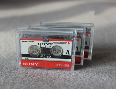 travaso micro cassette audio mc-30 mc-60 da segreteria telefonica e registratore portatile