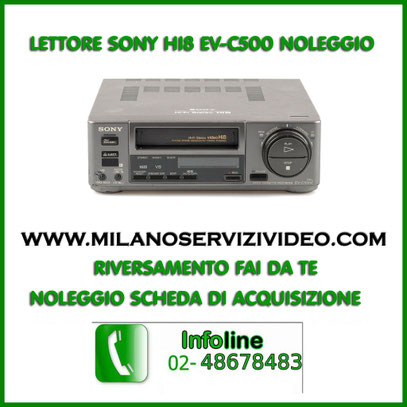 lettore sony hi8 ev-c500 funzionante revisionato milano