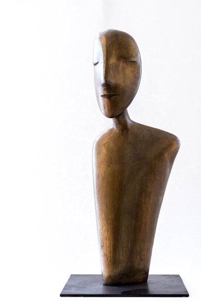 Heidrun Feistner: Friede / Für Wolfgang Borchert / Engel der Geschichte / Bronzefassung Ex. 1/5 / 2023 / Foto Olaf Mokansky