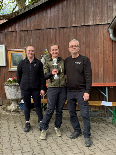 Mit 1. Vorstand W. Kunert und Prüfungsleiter  J. Günther