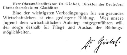 Quelle: Allgemeines Journal der Uhrmacherkunst Nr.53 v. 31.Dez. 1923 S.579