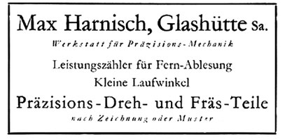 Werbeanzeige um 1935